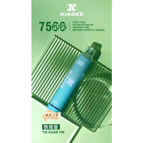 【台灣現貨】XIAOKE 梟客 7500口 拋棄式電子煙 8ml長效續航穩定輸出 650mAh Type-C快充