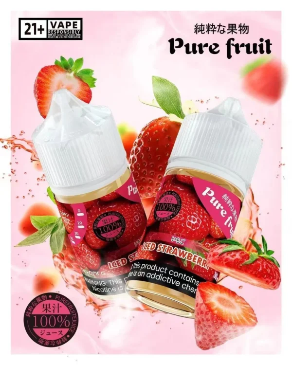 1783411017429.webp 【台灣現貨】Pure Fruit 純粹果物 煙油 30mL 日本原裝進口 清爽順喉不膩口 現榨果汁感