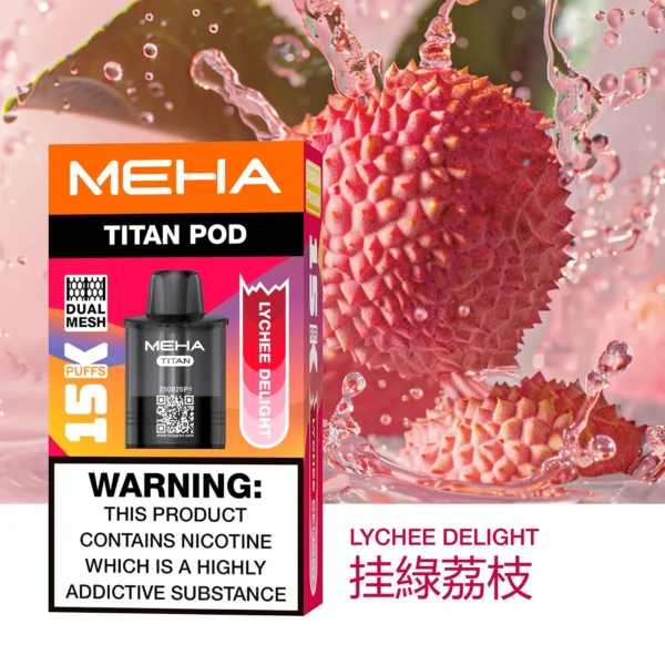 20251216203348.webp 【台灣現貨】MEHA 魅嗨 TITAN 泰坦 15000口 專用煙彈 15ml巨量 3%尼古丁鹽口感炸裂 Mesh網芯