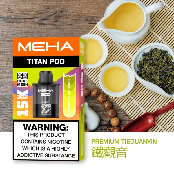 20251216203413.webp 【台灣現貨】MEHA 魅嗨 TITAN 泰坦 15000口 專用煙彈 15ml巨量 3%尼古丁鹽口感炸裂 Mesh網芯