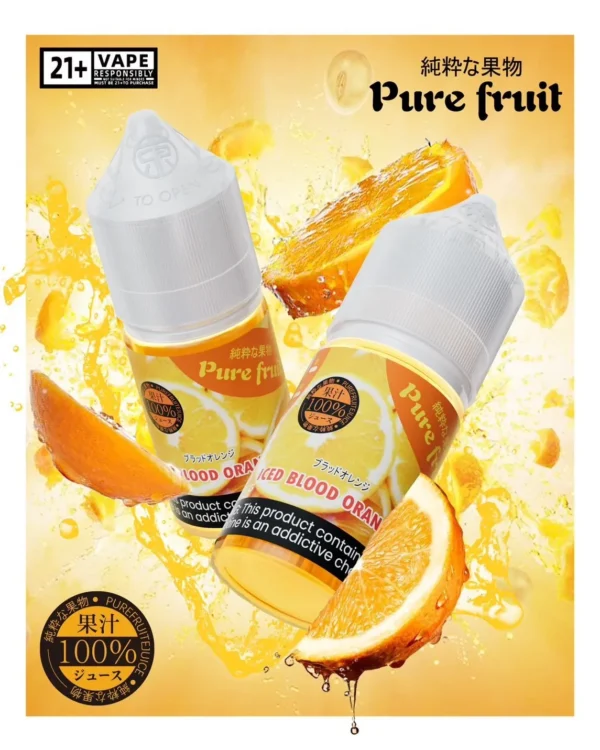 66917329.webp 【台灣現貨】Pure Fruit 純粹果物 煙油 30mL 日本原裝進口 清爽順喉不膩口 現榨果汁感