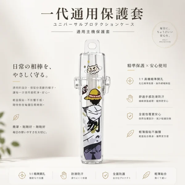 ChatGPT-Image-2026年8月21日-上午01_33_32.webp 【台灣現貨秒發】一代通用主機保護套 卡通貼圖透明防摔防刮 隨身防護殼