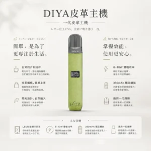 ChatGPT-Image-2026年8月21日-上午02_29_08.webp 【台灣現貨秒發】DIYA 叮啞 一代通用皮革主機 内建LED顯示螢幕 380mAh穩定續航 8W-10W檔位