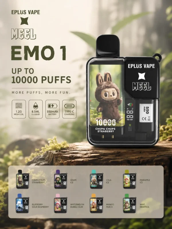 【台灣現貨】MEEL Labubu聯名 10000口 拋棄式電子煙 8.5ml巨量油倉 550mAh強力續航 Mesh芯果香還原