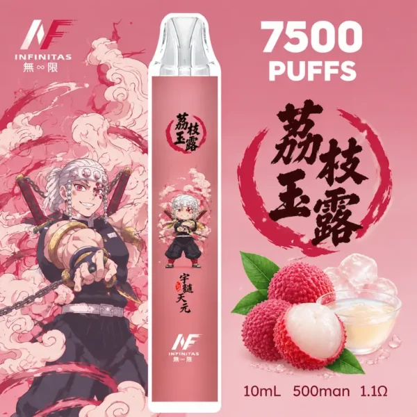 ChatGPT-Image-2026年9月6日-下午07_03_04.webp 【台灣現貨】INF 無限 鬼滅之刃聯名 7500口 拋棄式電子煙 550mAh大容量電芯 10ml大容量煙油