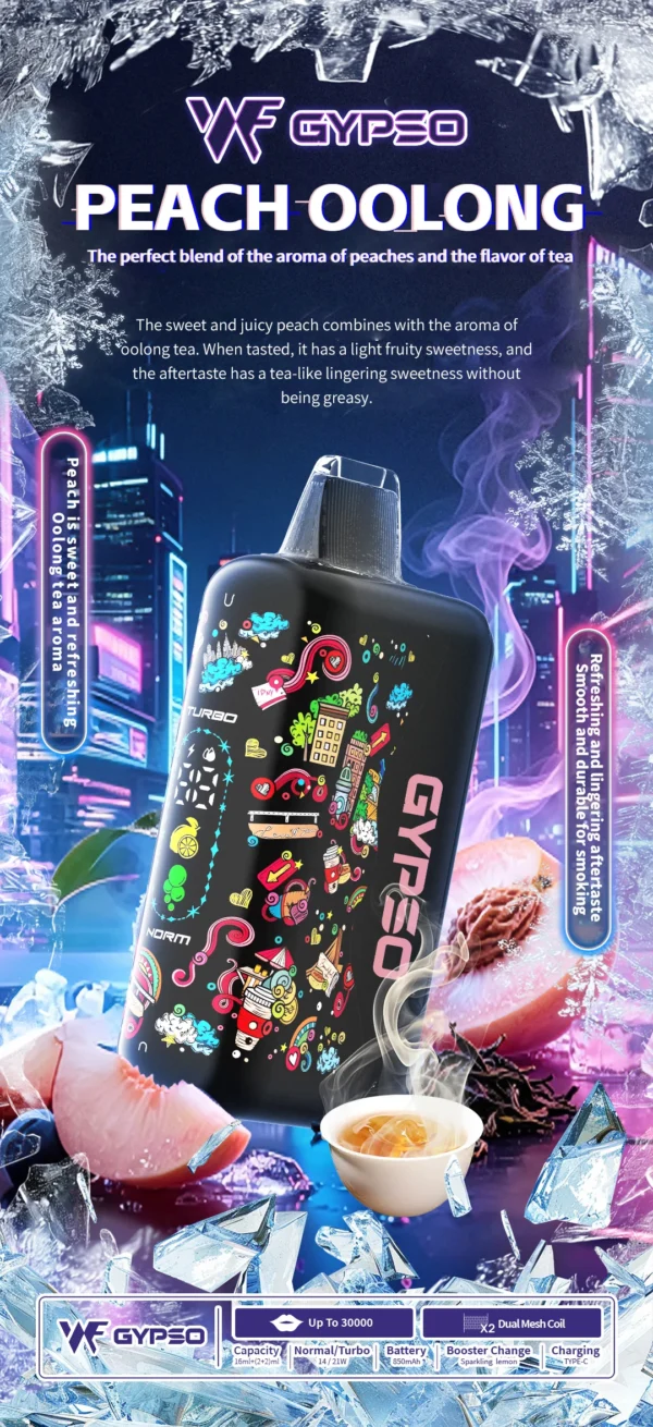 【台灣現貨秒發】GYPSO 滿天星 30000口大容量拋棄式電子煙 850mAh支援Type-C Dual Mesh雙網芯
