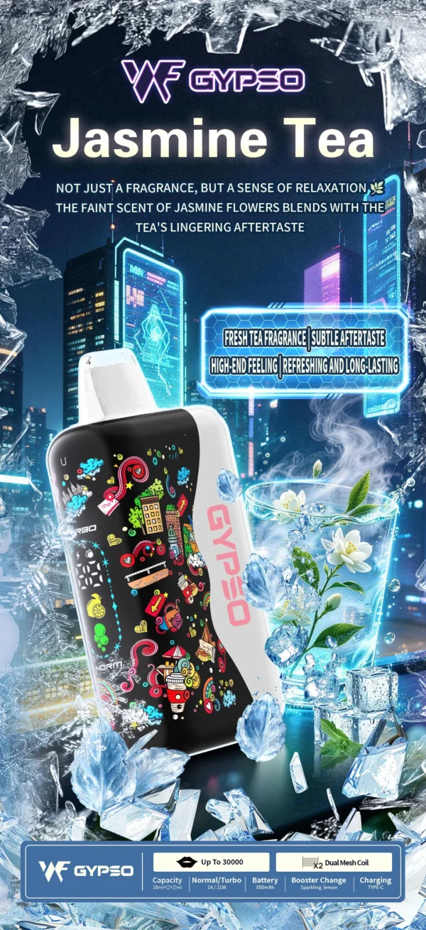 【台灣現貨秒發】GYPSO 滿天星 30000口大容量拋棄式電子煙 850mAh支援Type-C Dual Mesh雙網芯