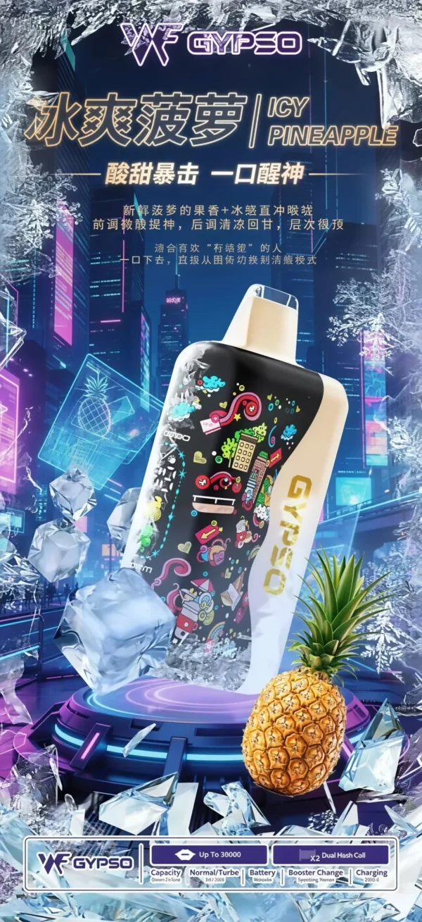 【台灣現貨秒發】GYPSO 滿天星 30000口大容量拋棄式電子煙 850mAh支援Type-C Dual Mesh雙網芯