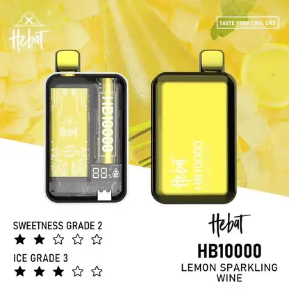 【全台現貨速發】Hebat 喜貝 10000口拋棄式電子煙 LED螢幕顯示 15ml油量 支援Type-C快充