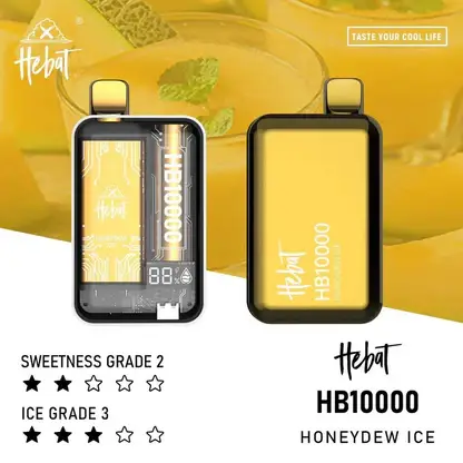 【全台現貨速發】Hebat 喜貝 10000口拋棄式電子煙 LED螢幕顯示 15ml油量 支援Type-C快充