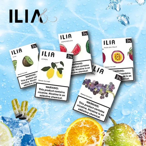 【全台現貨速發】ILIA 哩亞 一代通用煙彈 三顆裝 透明油艙餘量可見 3%尼古丁鹽穩定輸出