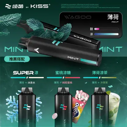 【台灣現貨】WAGOO 哇酷 KIS5 6500口 拋棄式電子煙 升級不漏油結構 順滑擊喉 雙芯混搭多風味