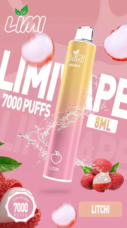 LIMI拋棄式一次性7000口-5.webp 【台灣現貨秒發】LIMI 7000口 拋棄式電子煙 650mAh可充電 冰感水果系列清涼入喉 3.5%強勁擊喉