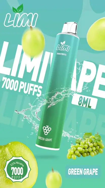 LIMI拋棄式一次性7000口-9.webp 【台灣現貨秒發】LIMI 7000口 拋棄式電子煙 650mAh可充電 冰感水果系列清涼入喉 3.5%強勁擊喉