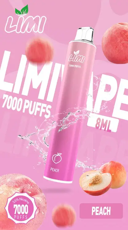 LIMI拋棄式一次性7000口.webp 【台灣現貨秒發】LIMI 7000口 拋棄式電子煙 650mAh可充電 冰感水果系列清涼入喉 3.5%強勁擊喉