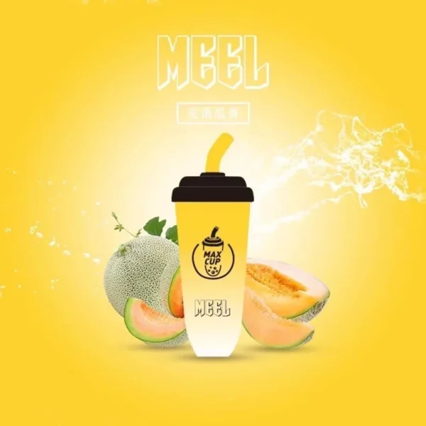 MEEL奶茶杯-哈密瓜-1000x1000-1.webp 【台灣現貨秒發】MEEL 奶茶杯 6000口 拋棄式電子煙 15ml巨無霸油量 智慧Type-C快充長效續航不斷電