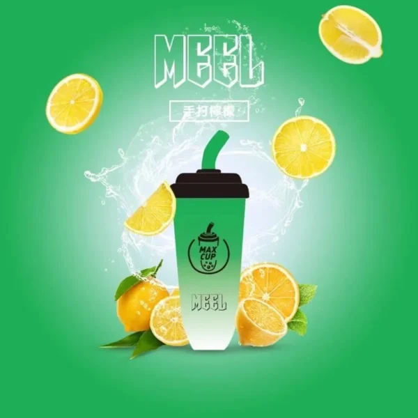MEEL奶茶杯-海鹽檸檬-1000x1000-1.webp 【台灣現貨秒發】MEEL 奶茶杯 6000口 拋棄式電子煙 15ml巨無霸油量 智慧Type-C快充長效續航不斷電