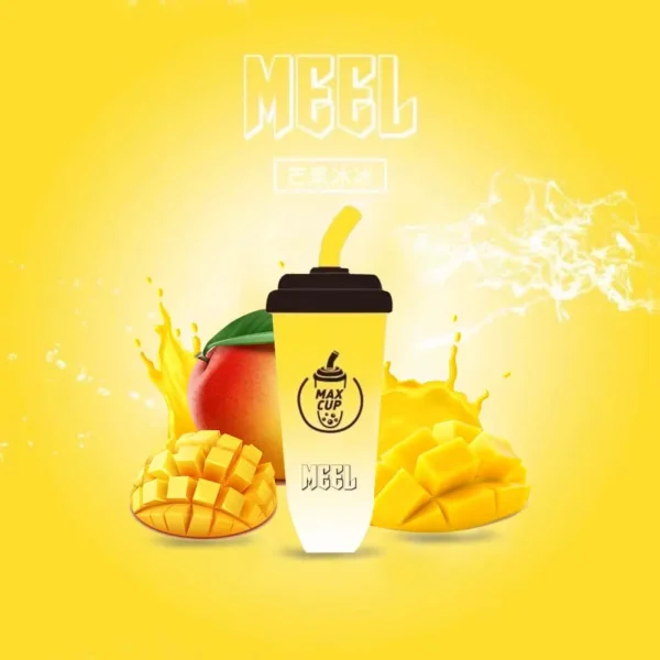 MEEL奶茶杯-芒果2-1000x1000h.webp 【台灣現貨秒發】MEEL 奶茶杯 6000口 拋棄式電子煙 15ml巨無霸油量 智慧Type-C快充長效續航不斷電