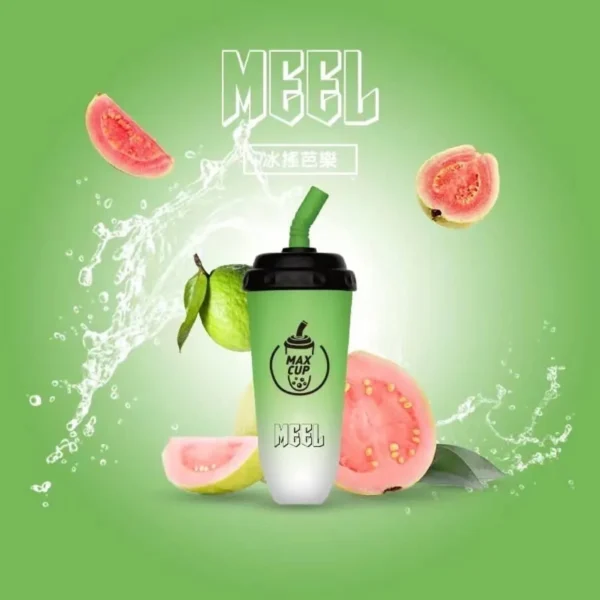 MEEL奶茶杯-芭樂-1000x1000-1.webp 【台灣現貨秒發】MEEL 奶茶杯 6000口 拋棄式電子煙 15ml巨無霸油量 智慧Type-C快充長效續航不斷電