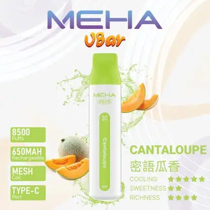 MEHA-8500口-VBar小白條-13.webp 【台灣現貨】MEHA VBar 魅嗨 小白條 8500口 拋棄式電子煙 650mAh大電量可充電 3%尼古丁鹽黃金配方