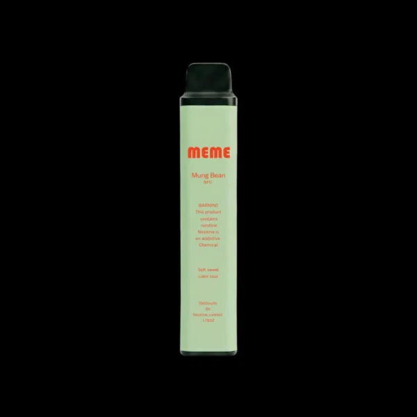 MEME-mung-bean.webp 【台灣現貨秒發】MEME 韓國熱銷 7000口 拋棄式電子煙 3%尼古丁鹽黃金配比 霧化細膩絲滑口感