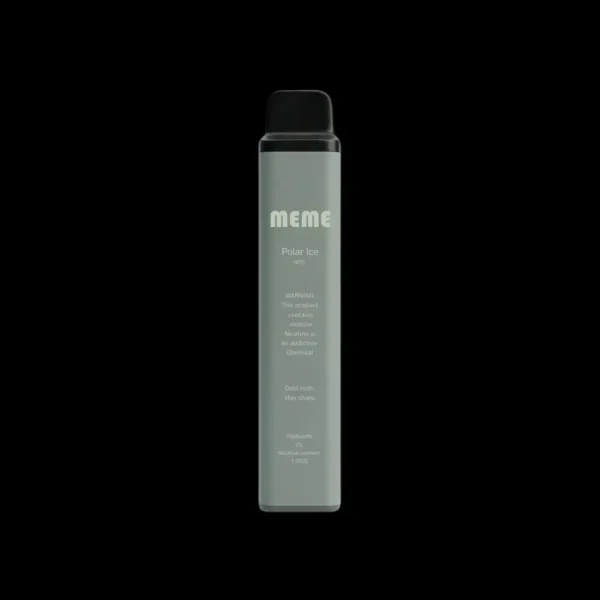 MEME-polar-ice.webp 【台灣現貨秒發】MEME 韓國熱銷 7000口 拋棄式電子煙 3%尼古丁鹽黃金配比 霧化細膩絲滑口感