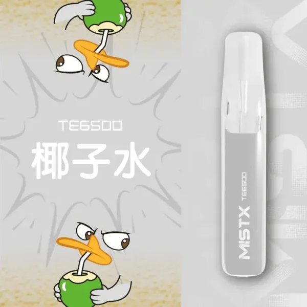 【台灣現貨秒發】Mist X 鴨嘴獸 6500口 拋棄式電子煙 550mAh大電量可充電 2%尼古丁鹽冰爽水果