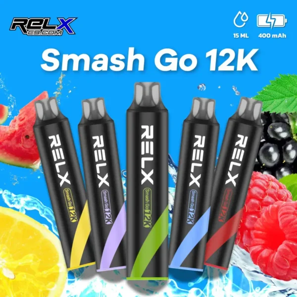 Relx-Smash-Go-12K-v3-1 【台灣現貨秒發】RELX Smash Go 12000口 拋棄式電子煙 15ml澎湃大容量 防乾燒技術 400mAh穩壓