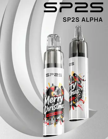 SP2S-ALPHA-聖誕限定主機【僅適配SP2-MAX-煙彈】.webp 【全台現貨】SP2S MAX ALPHA 聖誕限定 專用主機 紅金雪花奢華塗裝 Type-C快充 MAX煙彈專用