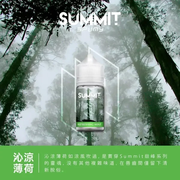 a3c827_2a128296f8de44138359f97827758290_mv2.webp 【台灣現貨】SPUMY Summit 巔峰極致 薄荷煙油 30ml尼古丁鹽 美式頂級調香 激爽不嗆口 注油小煙專用