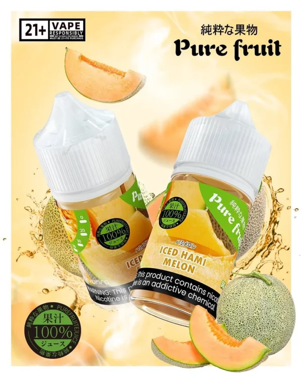 ef6e67_e90fe2a8170749b68ca9a19815e763demv2.webp 【台灣現貨】Pure Fruit 純粹果物 煙油 30mL 日本原裝進口 清爽順喉不膩口 現榨果汁感