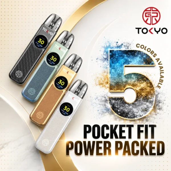 【全台現貨】Tokyo 東京帝刻 注油小煙主機 1200mAh整天不斷電 2.0ml極致防漏技術 30W可調瓦
