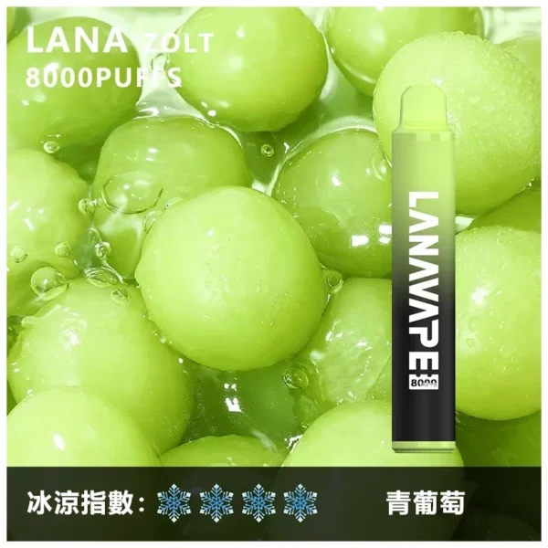 image-283-1.webp 【台灣現貨】LANA ZOLT 8000口 拋棄式電子煙 15ml煙油 冰感水果系列清爽入喉 可充電式設計