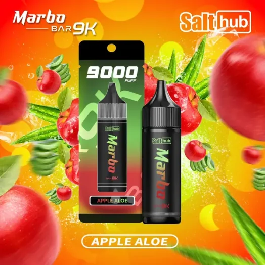 marbo-9k-apple-aloe-524x524-1.webp 【全台現貨秒發】Marbo Bar 泰國熱銷 9000口拋棄式電子煙 14ml大容量 自定義可調氣流設計