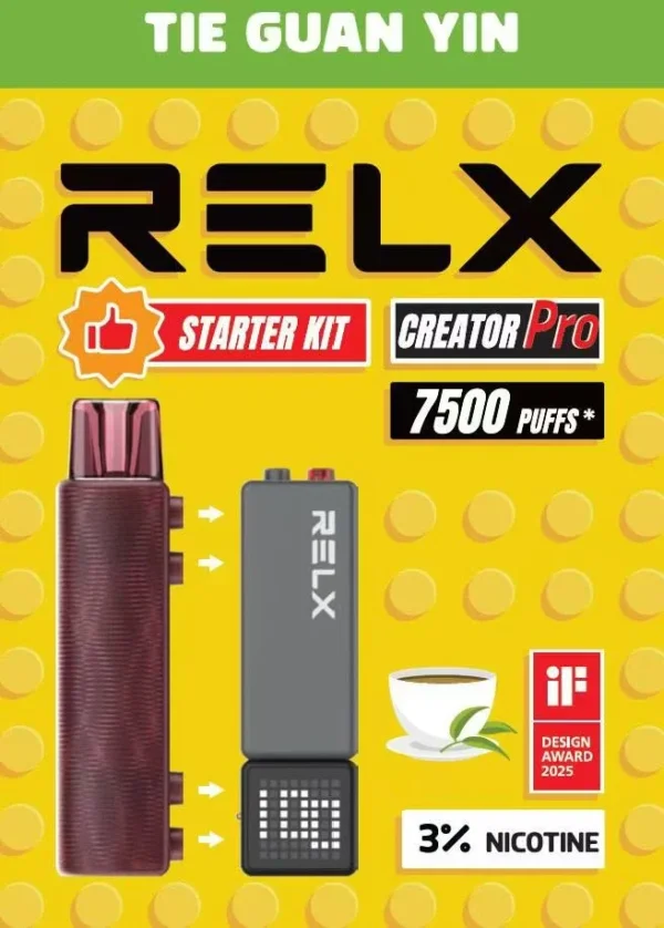 圖片_20260131011124_145_7.webp 【台灣現貨】RELX 悅刻 Creator 積木 7000口入門套裝含主機 6ml儲油倉 拋棄式電子煙