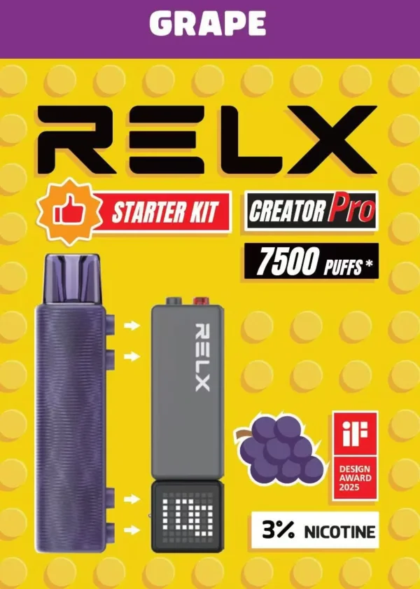 圖片_20260131011127_147_7.webp 【台灣現貨】RELX 悅刻 Creator 積木 7000口入門套裝含主機 6ml儲油倉 拋棄式電子煙